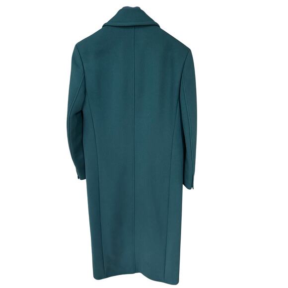 Michael Kors Collection Chesterfield Wool Coat In Green sz. 6 - Picture 6 of 8
